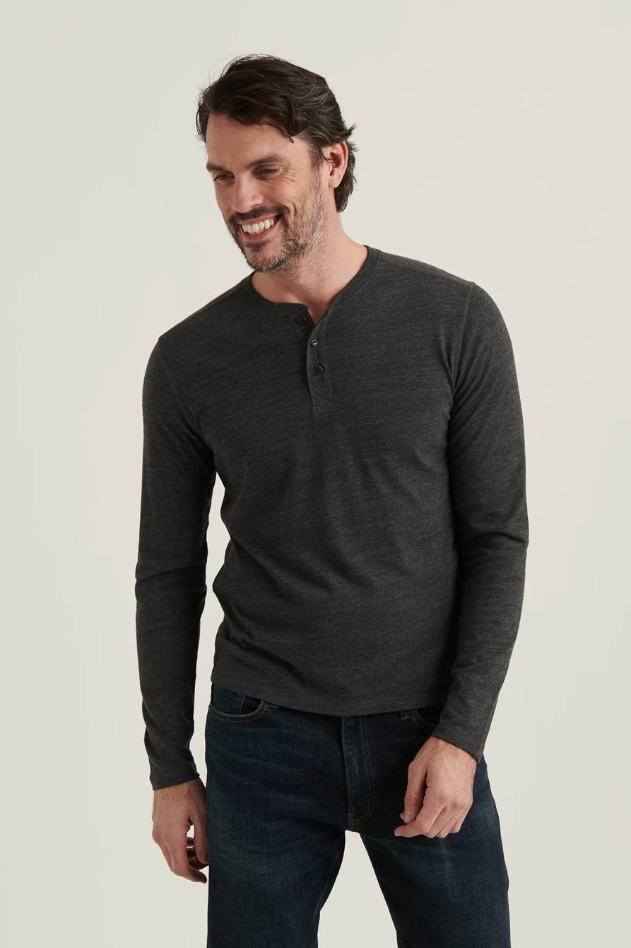 TRIBLEND LONG SLEEVE HENLEY, image 2