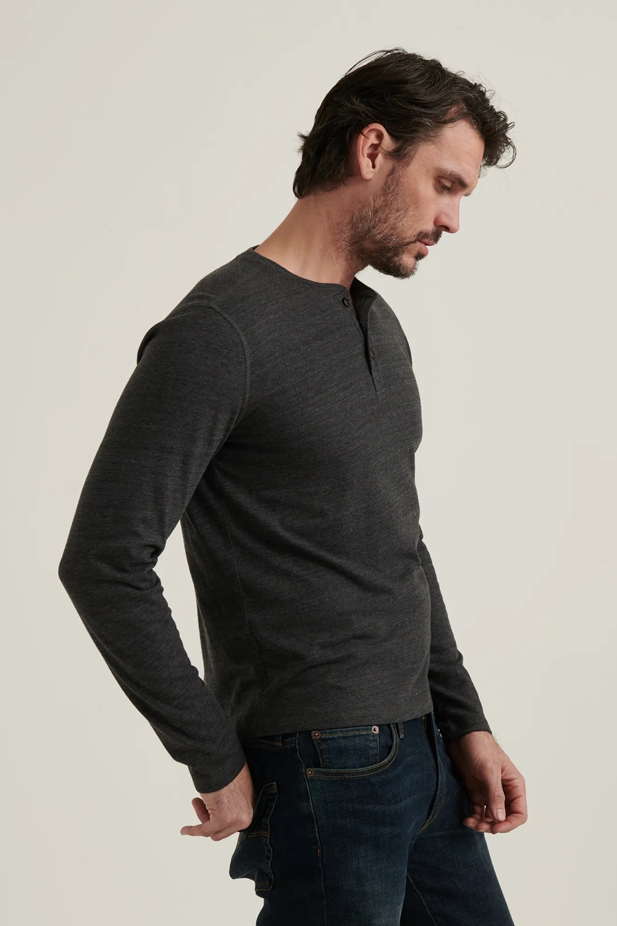 TRIBLEND LONG SLEEVE HENLEY, image 3