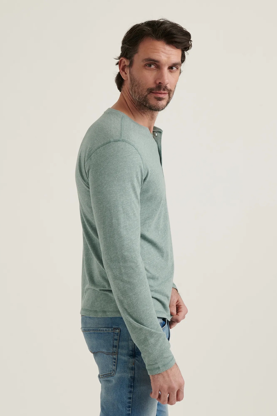 TRIBLEND LONG SLEEVE HENLEY, image 3