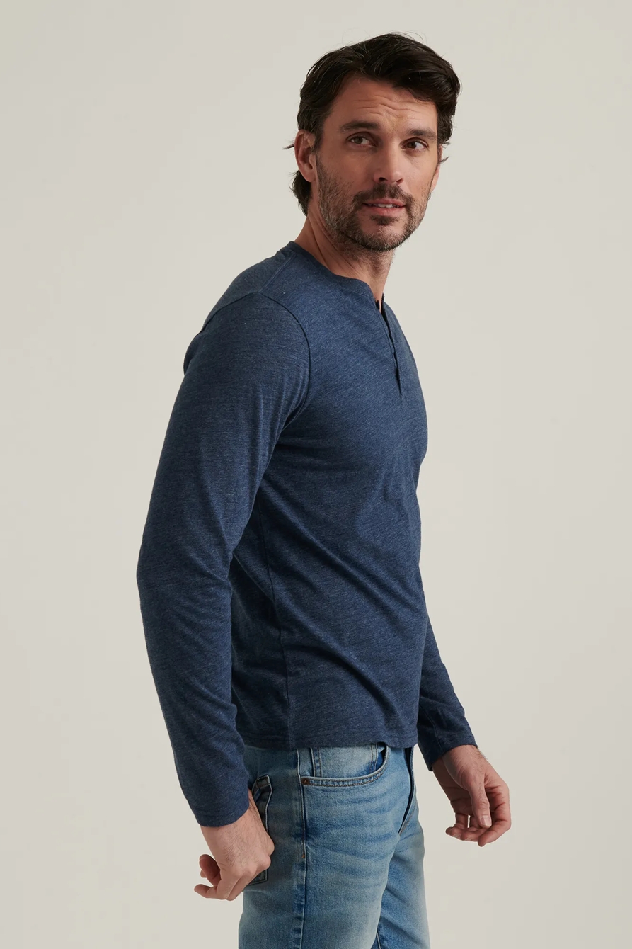 TRIBLEND LONG SLEEVE HENLEY, image 3