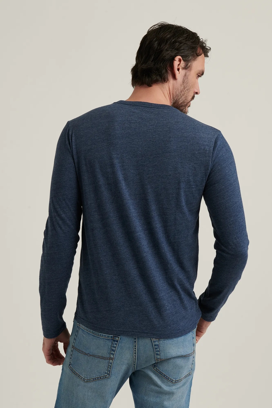TRIBLEND LONG SLEEVE HENLEY, image 4