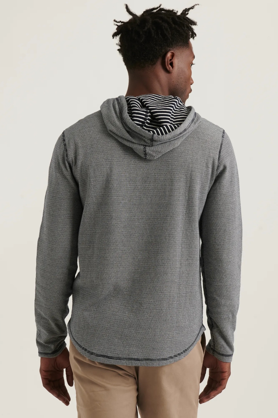 STRIPE DOUBLE KNIT HOODLEY., image 3