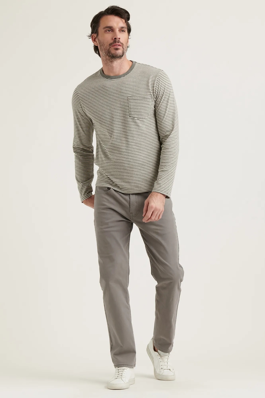 SUNSET POCKET CREW NECK LONG SLEEVE TEE, image 1
