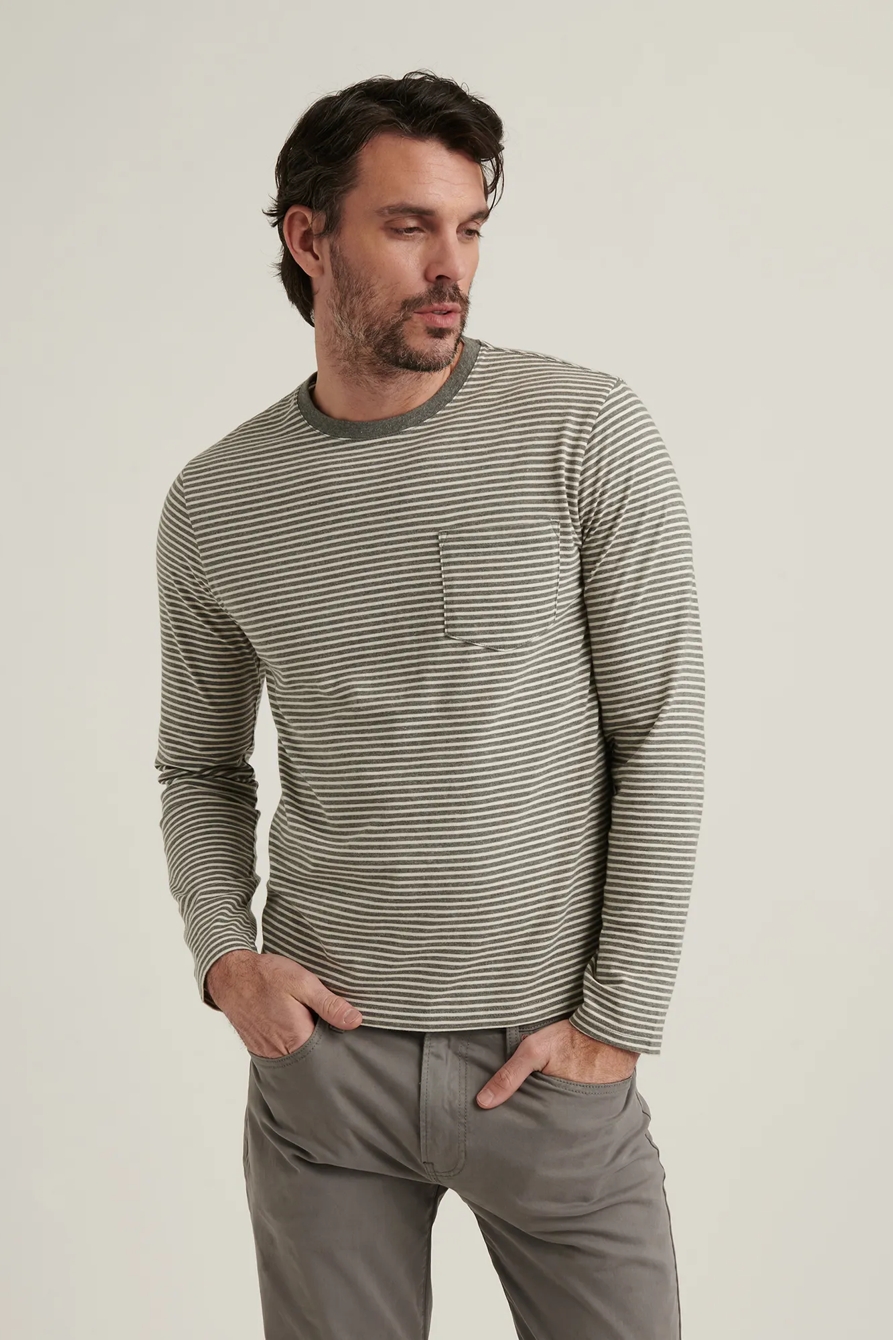 SUNSET POCKET CREW NECK LONG SLEEVE TEE, image 2