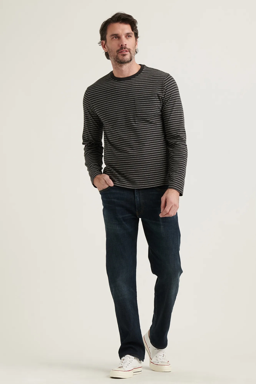 SUNSET POCKET CREW NECK LONG SLEEVE TEE, image 1