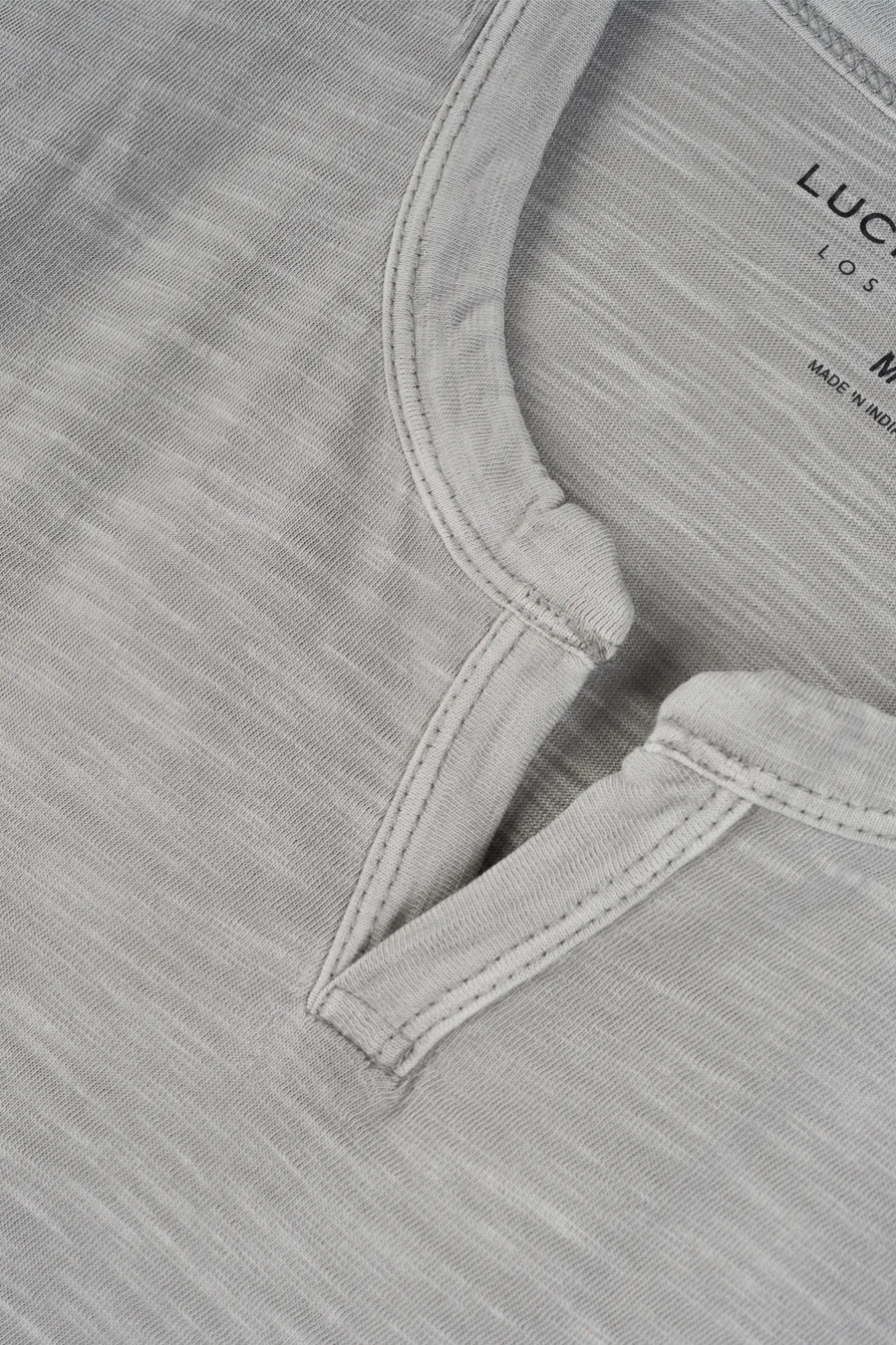 SLUB NOTCH NECK TEE, image 6