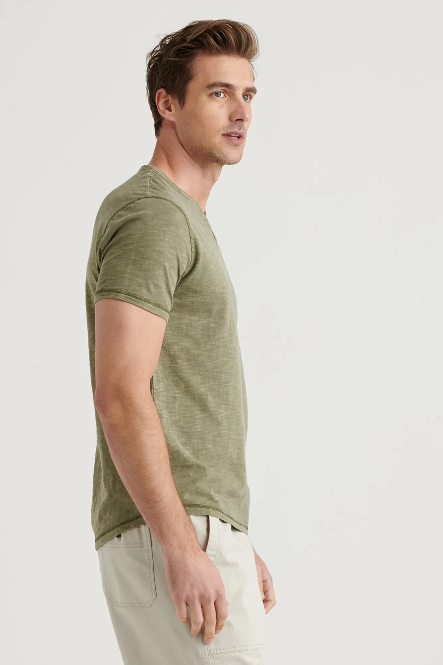 SLUB NOTCH NECK TEE, image 3