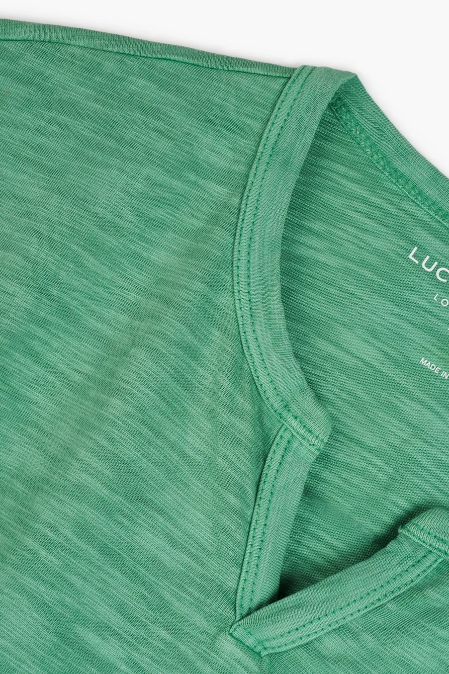 SLUB NOTCH NECK TEE, image 2