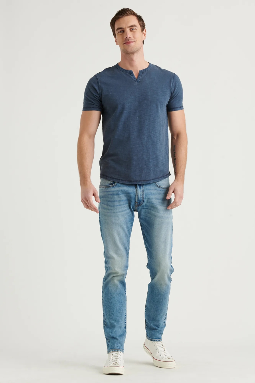 SLUB NOTCH NECK TEE, image 2