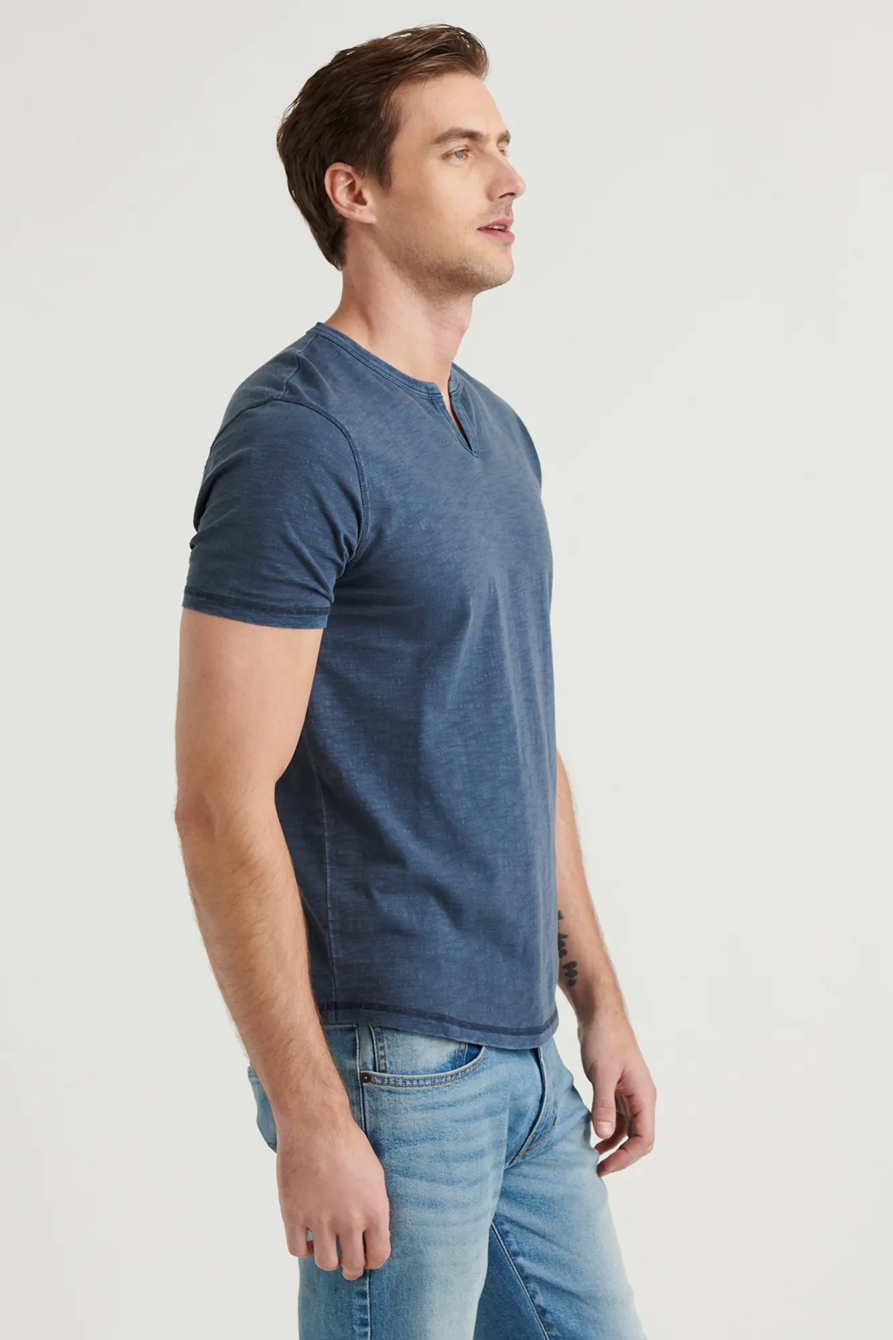 SLUB NOTCH NECK TEE, image 3