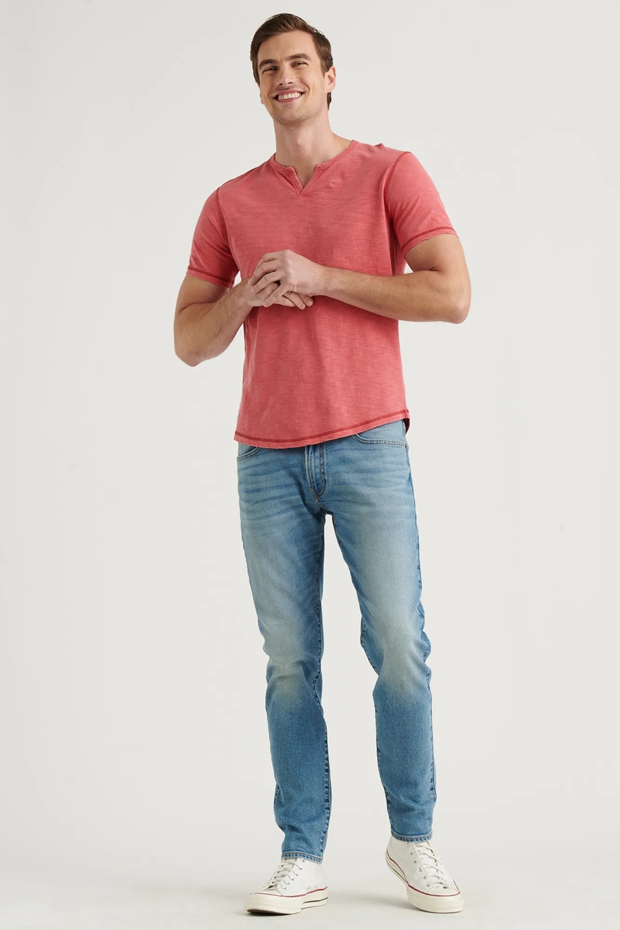 SLUB NOTCH NECK TEE, image 2