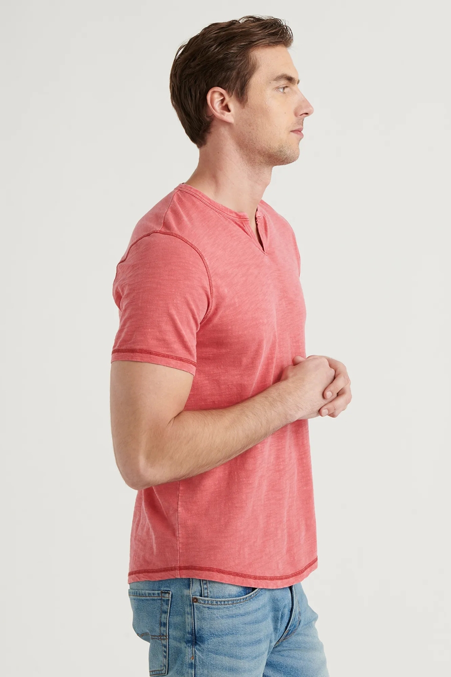SLUB NOTCH NECK TEE, image 3