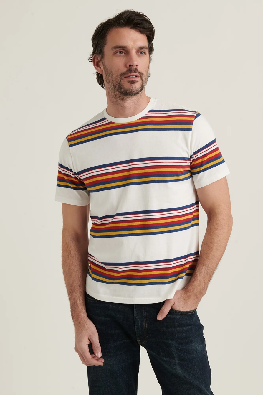 SUNSET STRIPE CREW NECK TEE, image 2