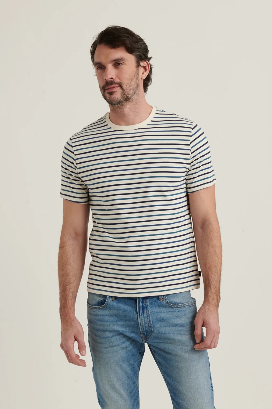 STRIPE SUNSET CREW NECK TEE, image 2