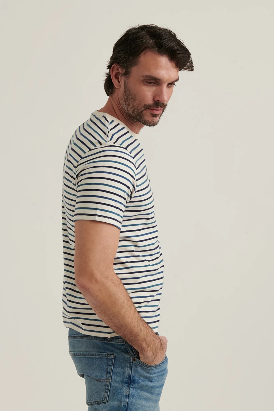 STRIPE SUNSET CREW NECK TEE, image 3