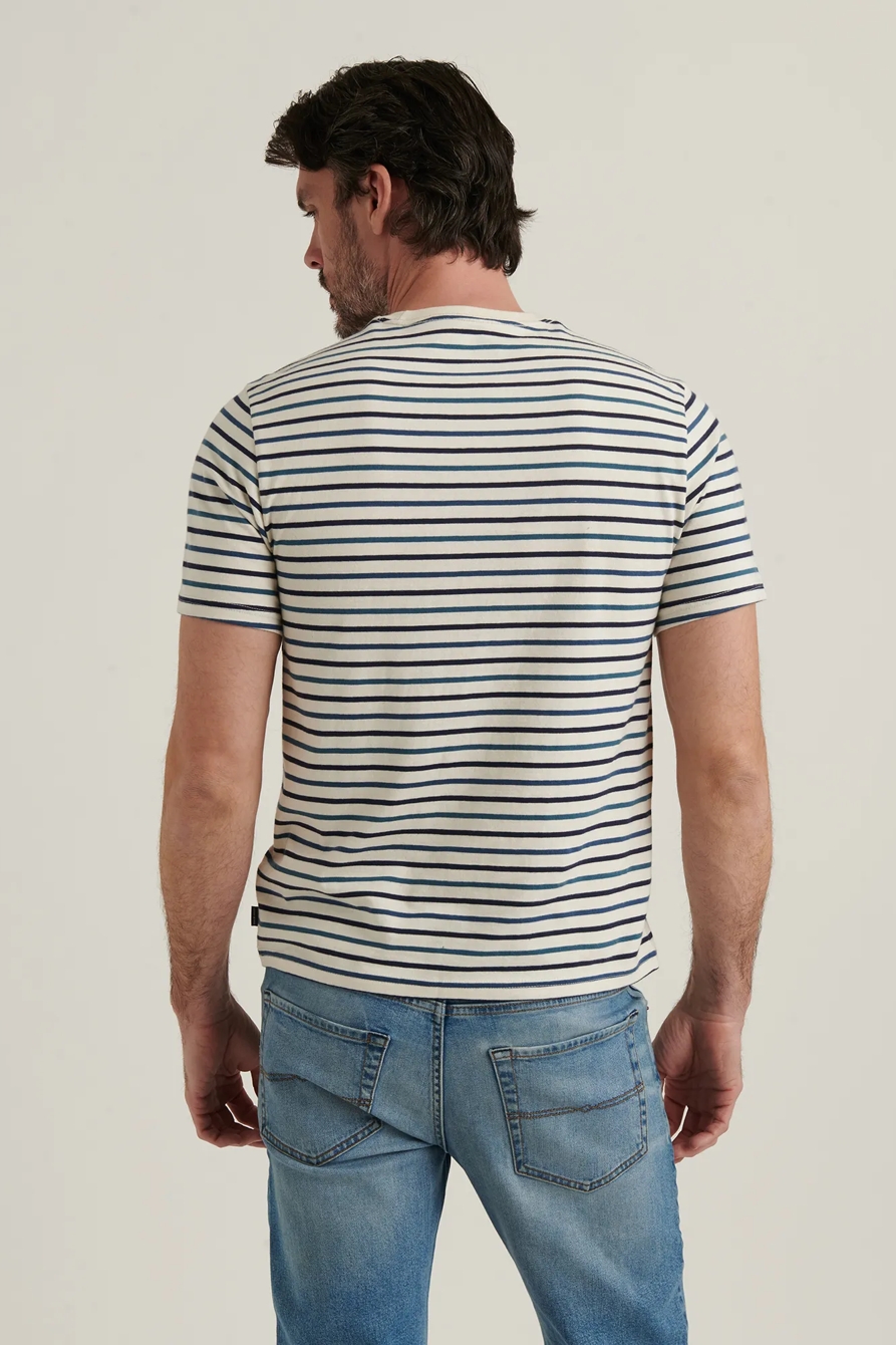 STRIPE SUNSET CREW NECK TEE, image 4