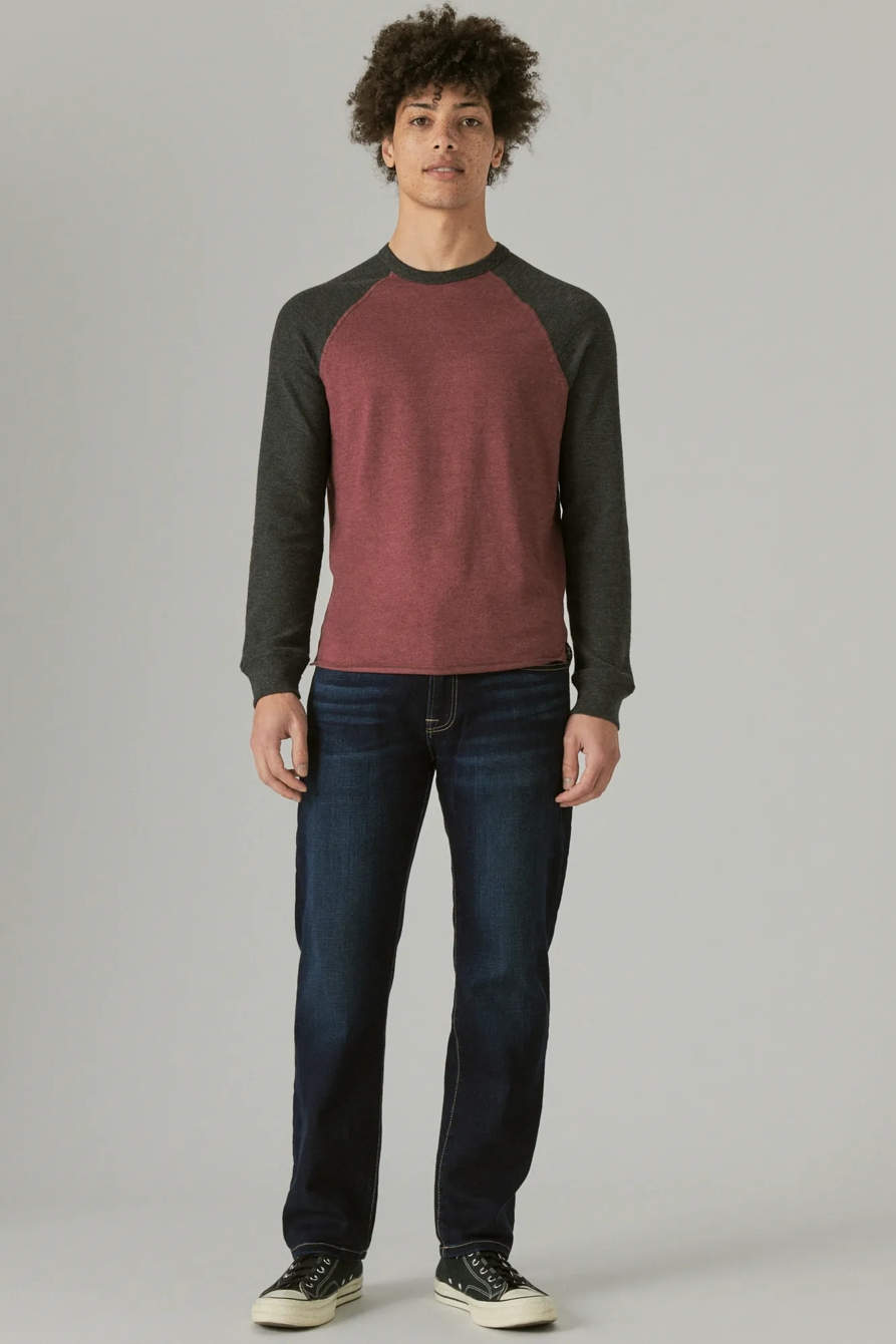 THERMAL COLOR BLOCK CREW NECK TEE, image 2