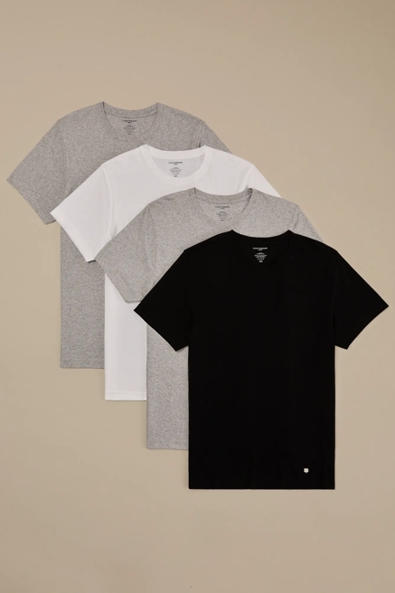 4 PACK CREWNECK TEES, image 1