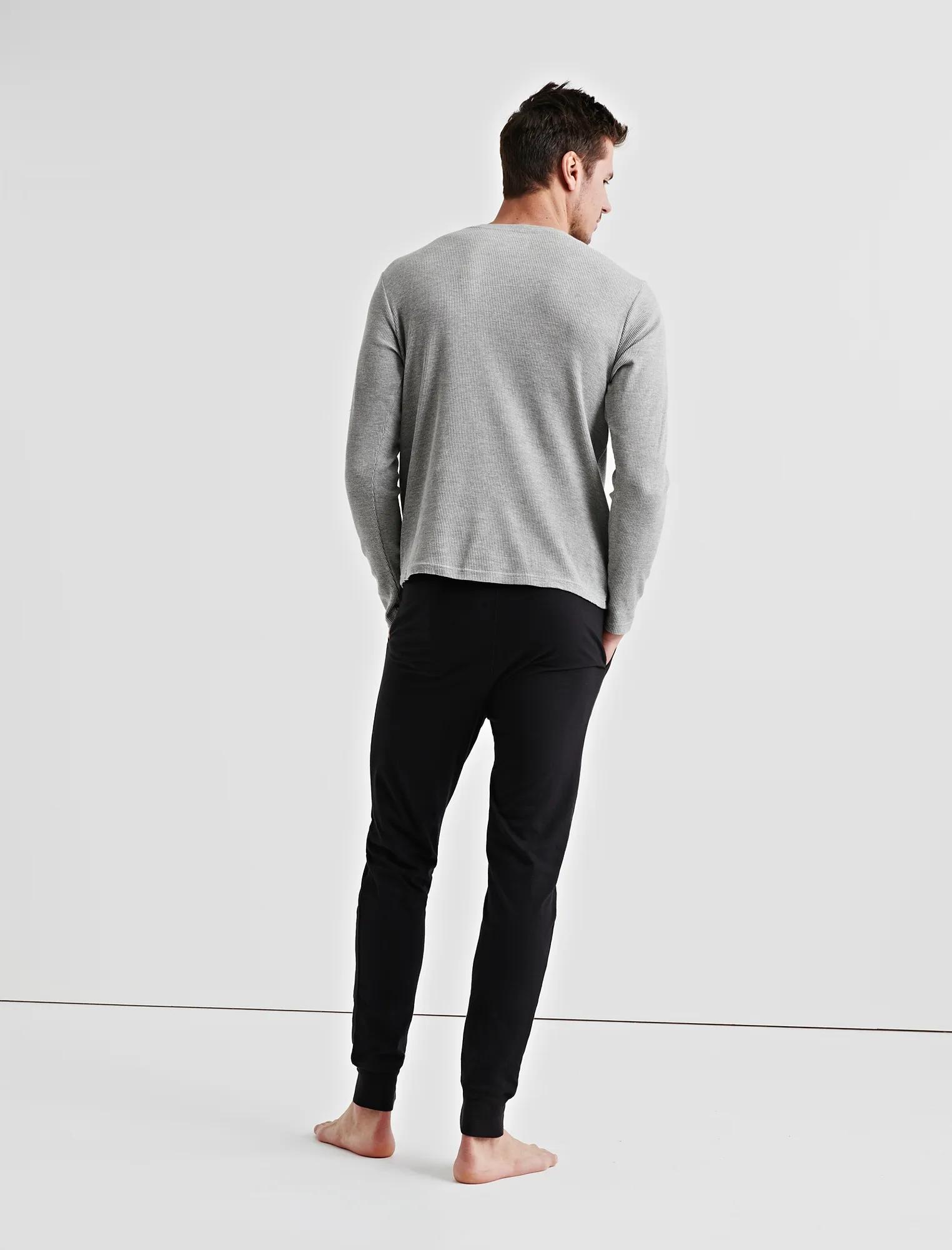 GIFT Long Sleeve THERMAL HENLEY & SUEDED JOGGER, image 3