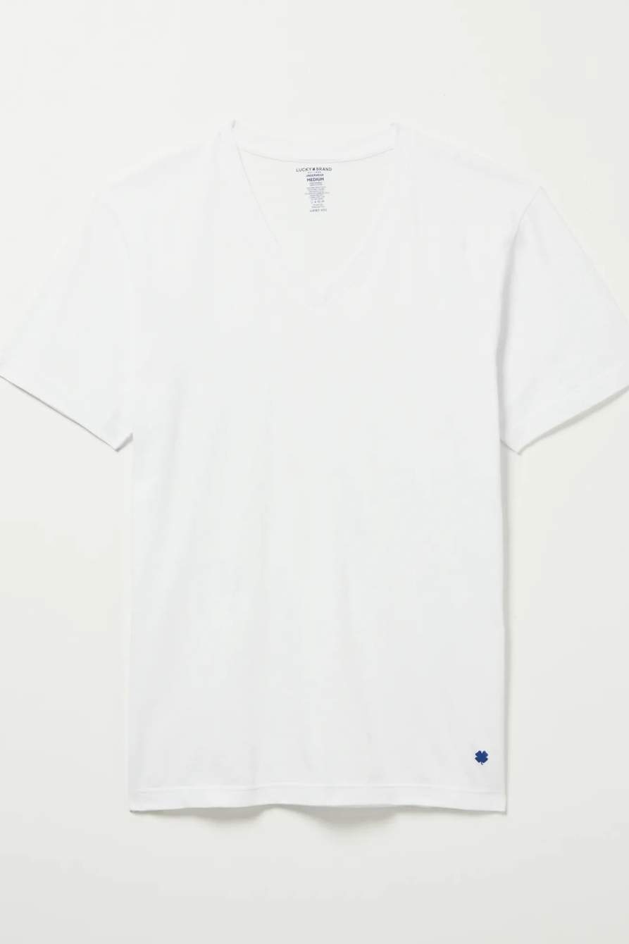 3 PACK V NECK UNDERSHIRT TEE, image 2