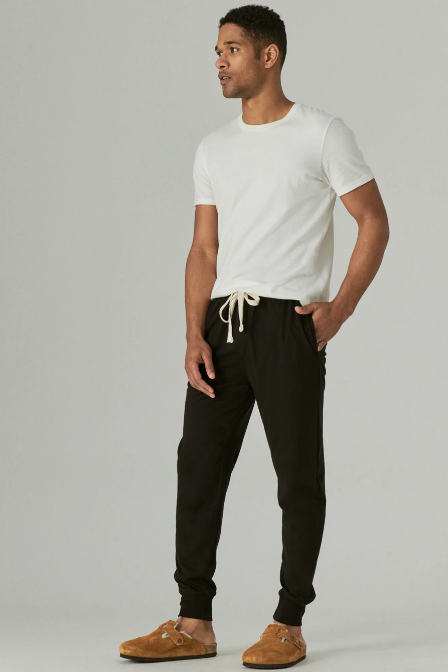 SUEDED JERSEY KNIT JOGGER SLEEP PANT, image 2