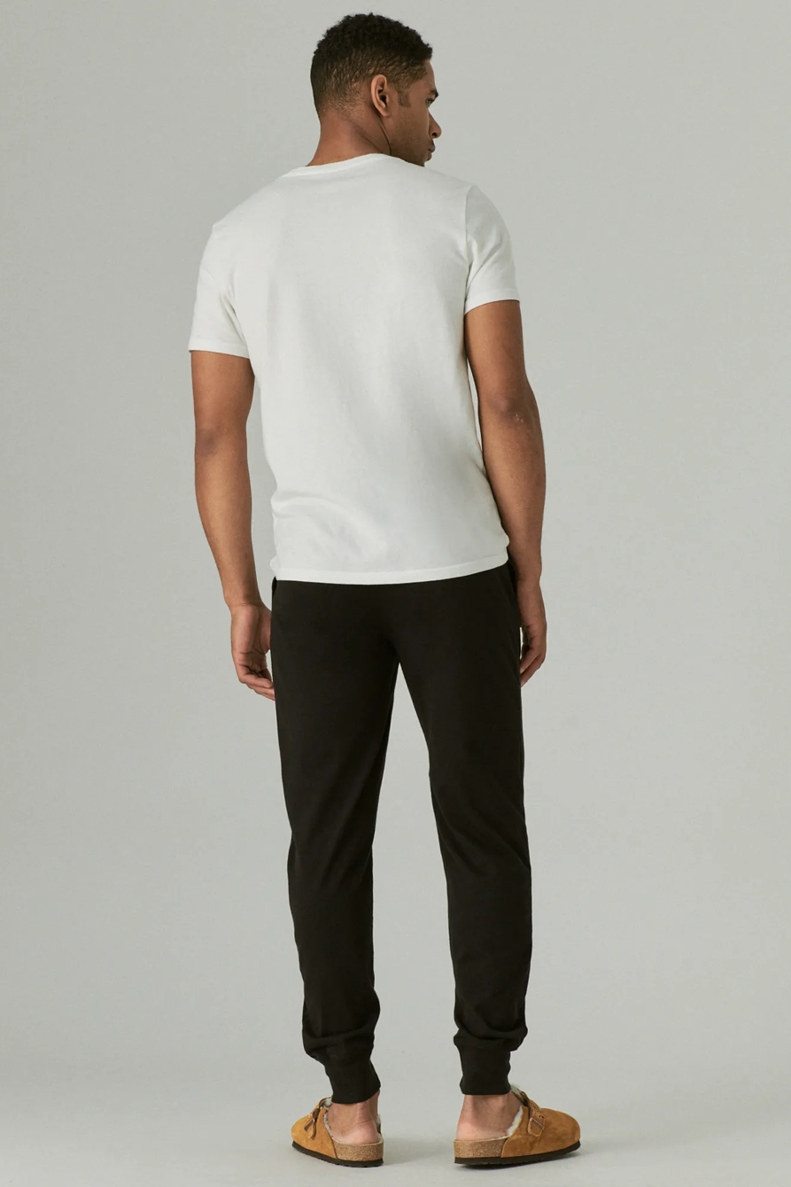 SUEDED JERSEY KNIT JOGGER SLEEP PANT, image 3
