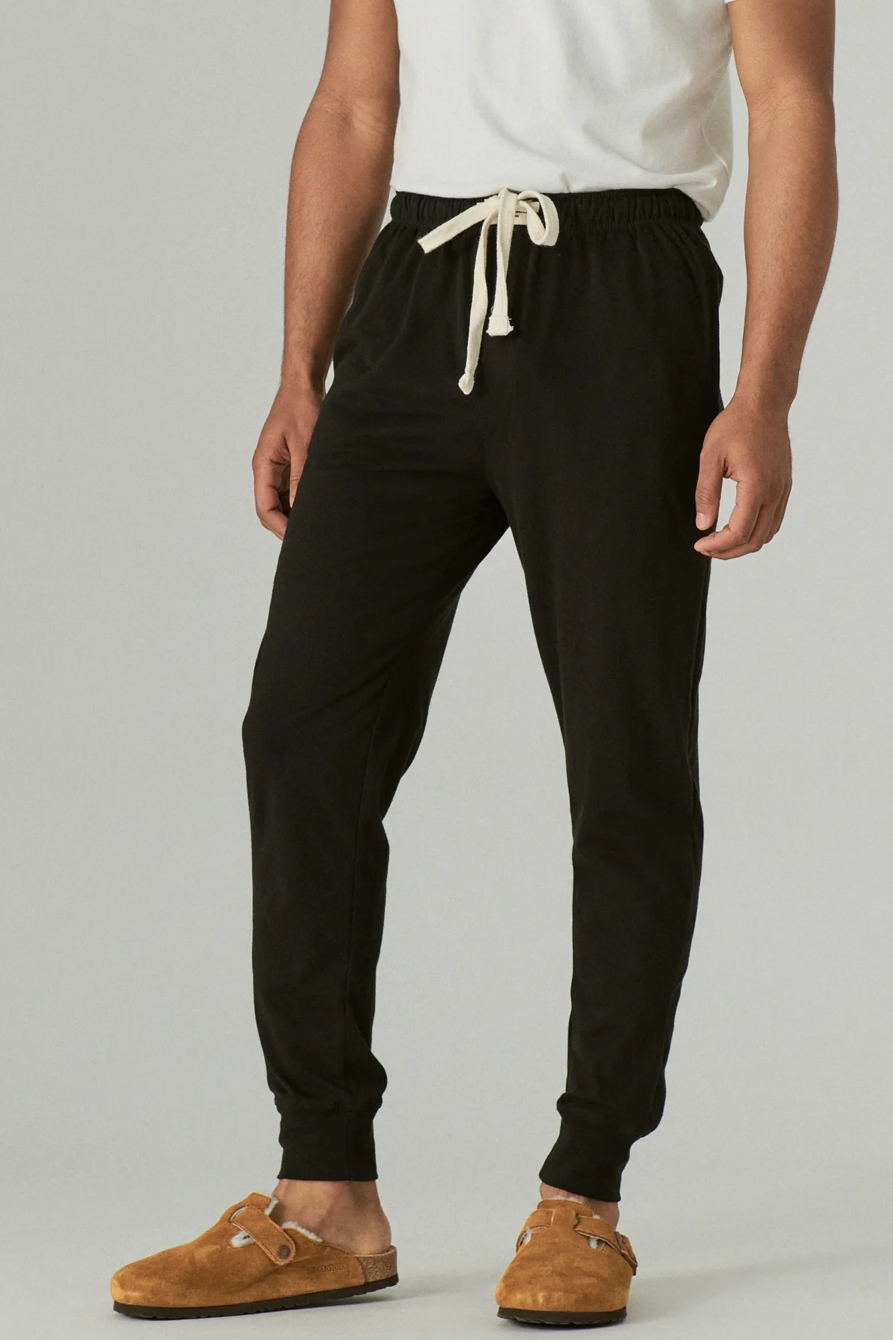 SUEDED JERSEY KNIT JOGGER SLEEP PANT, image 5