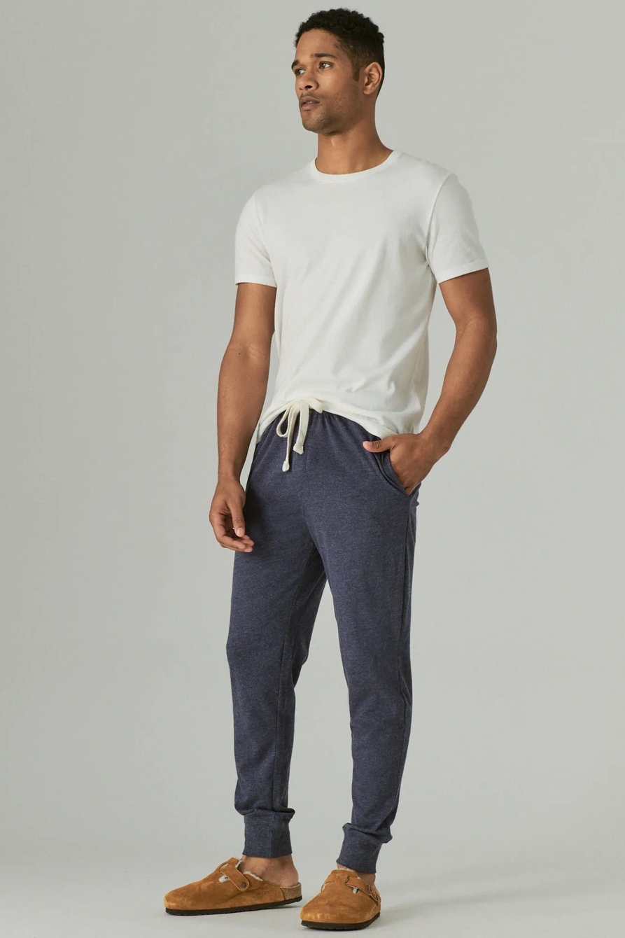SUEDED JERSEY KNIT JOGGER SLEEP PANT, image 2