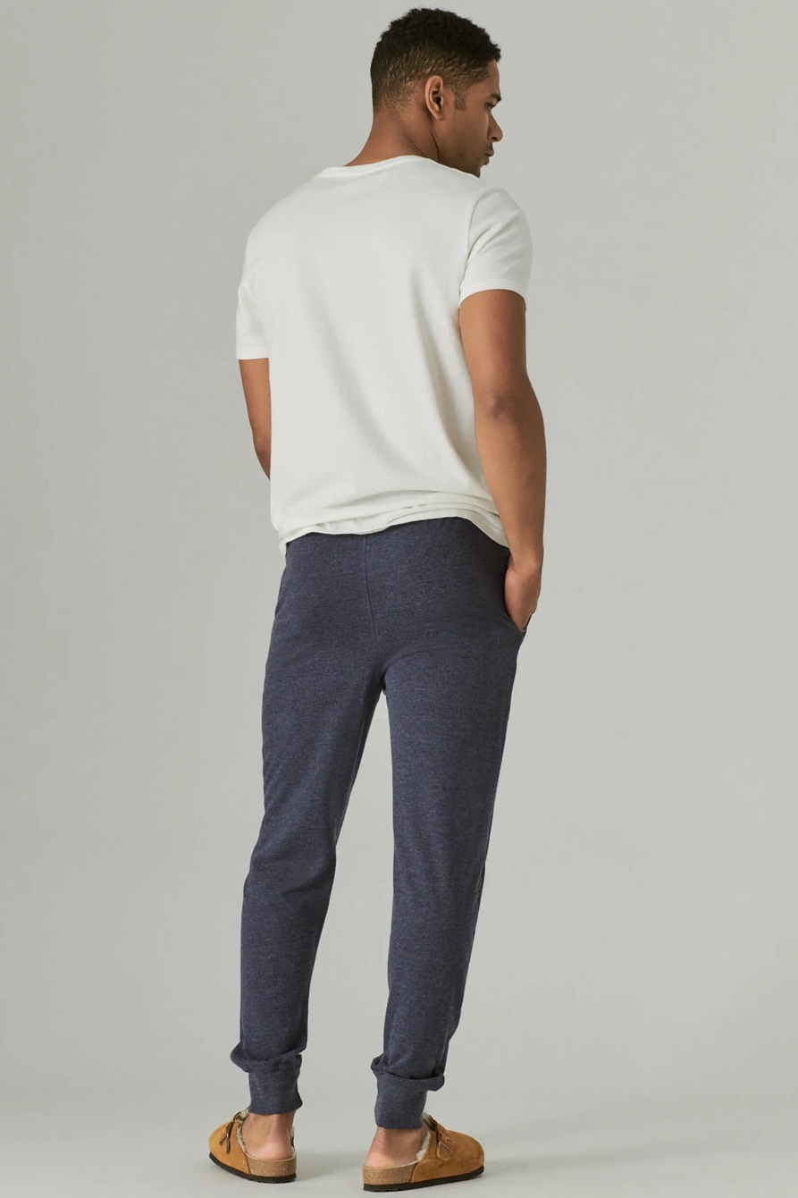 SUEDED JERSEY KNIT JOGGER SLEEP PANT, image 3