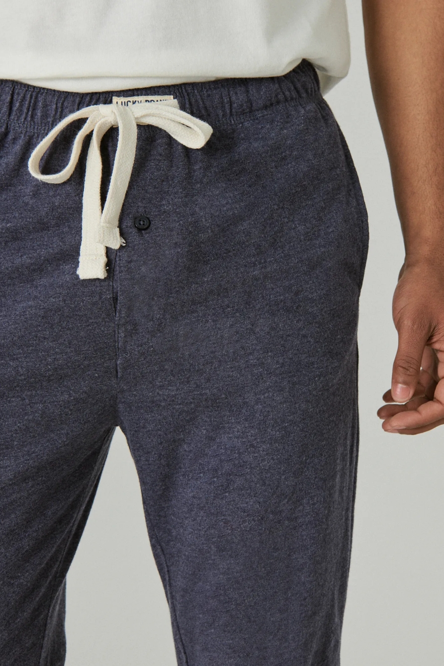 SUEDED JERSEY KNIT JOGGER SLEEP PANT, image 6