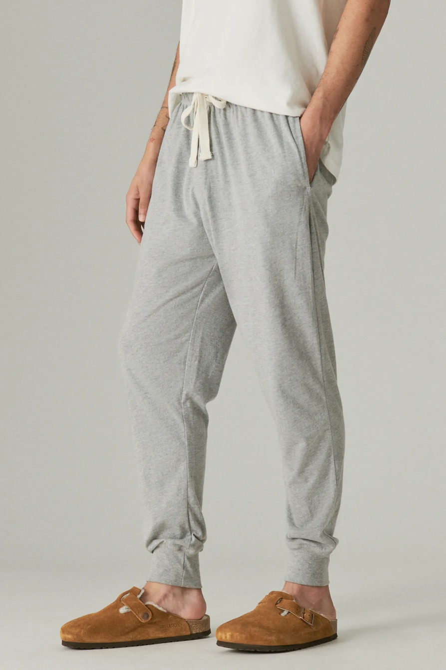 SUEDED JERSEY KNIT JOGGER SLEEP PANT, image 5
