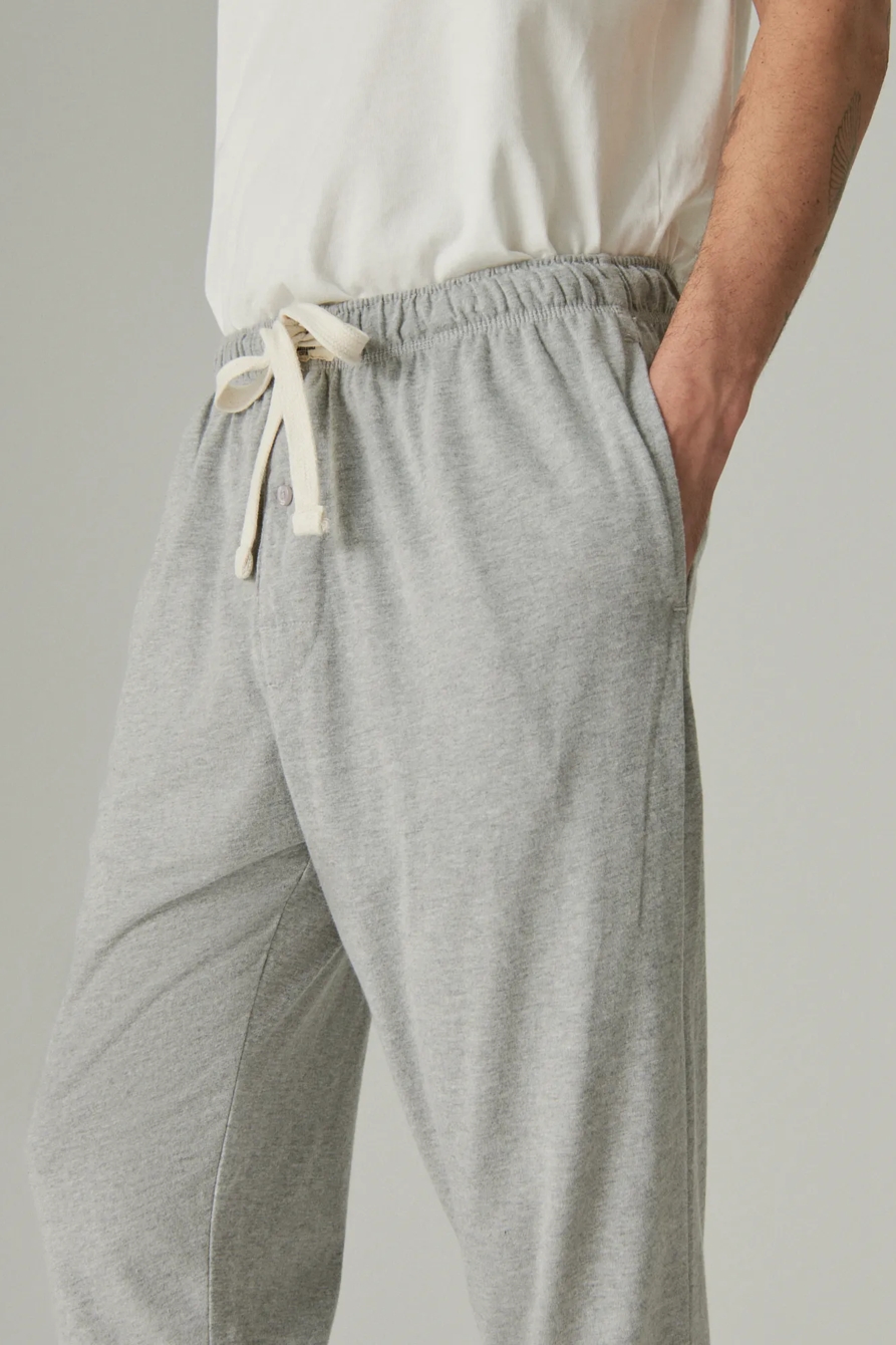 SUEDED JERSEY KNIT JOGGER SLEEP PANT, image 6