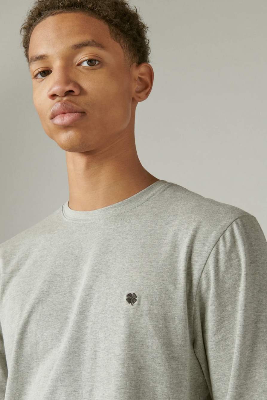 LONG SLEEVE CREW TEE STRETCH, image 3