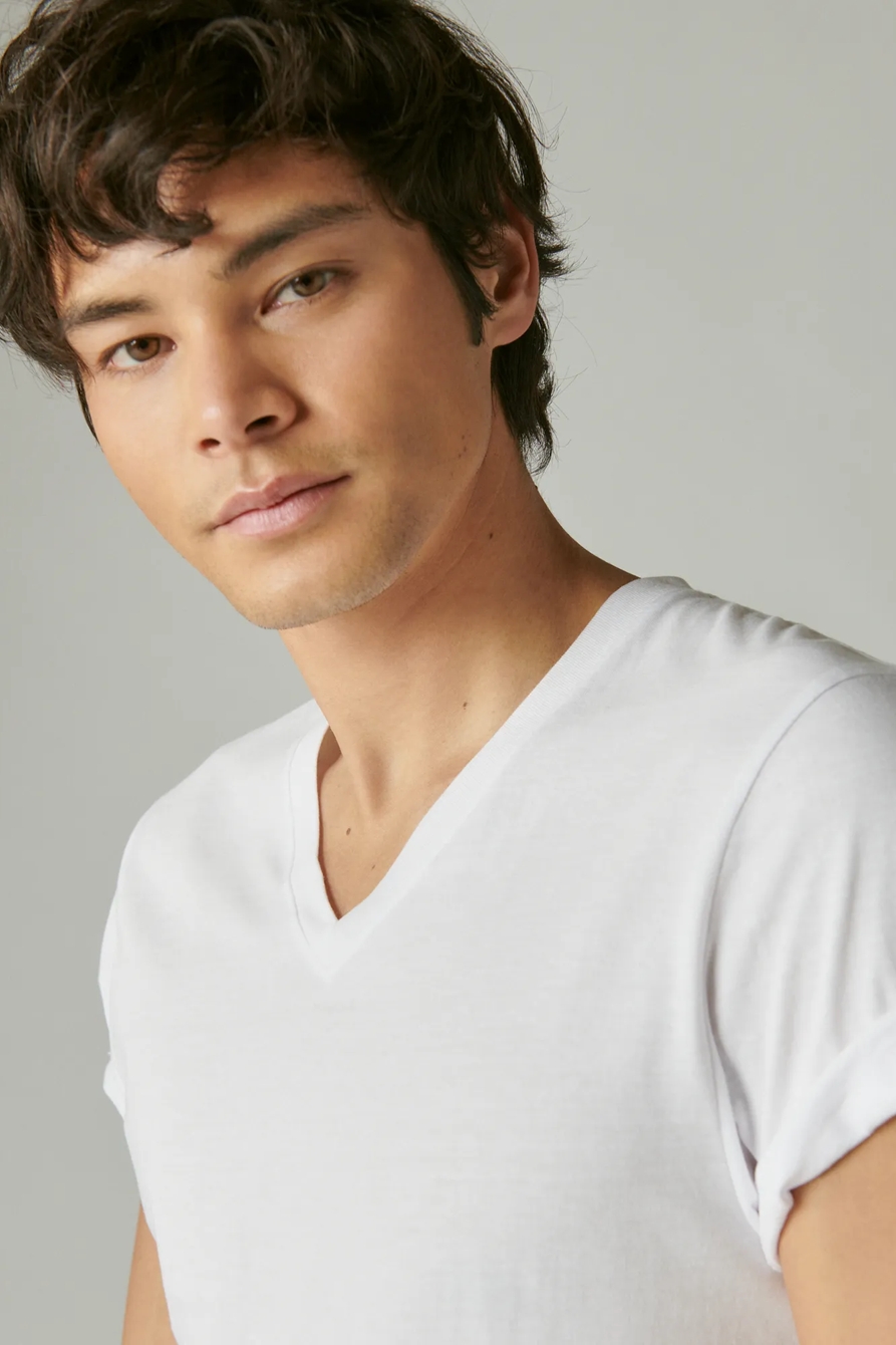3 PACK V NECK UNDERSHIRT TEES, image 4