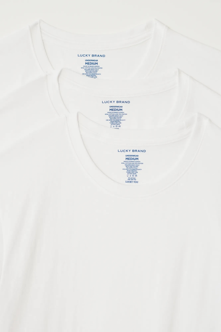 3 PACK CREW UNDERSHIRTS, image 2