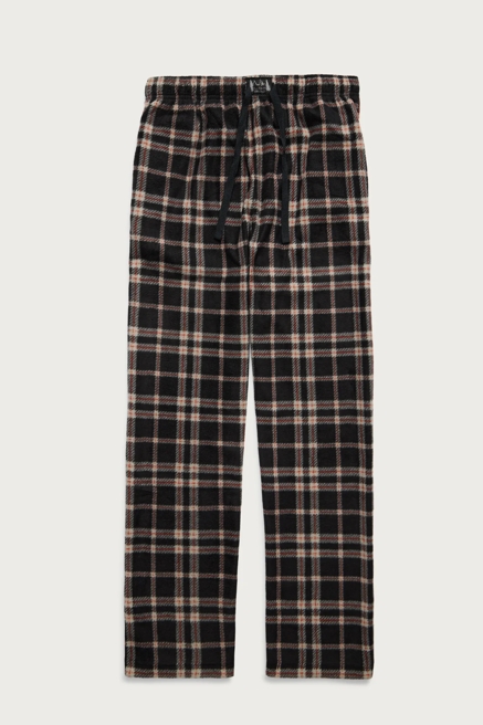 DULL FLEECE PANT-PLAID, image 1