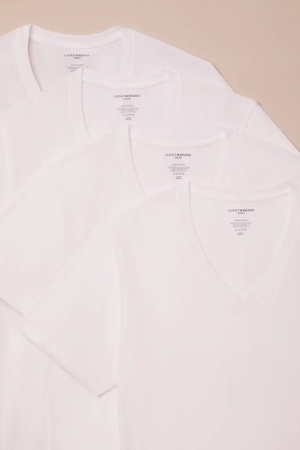 4 PACK V-NECK TEES, image 2