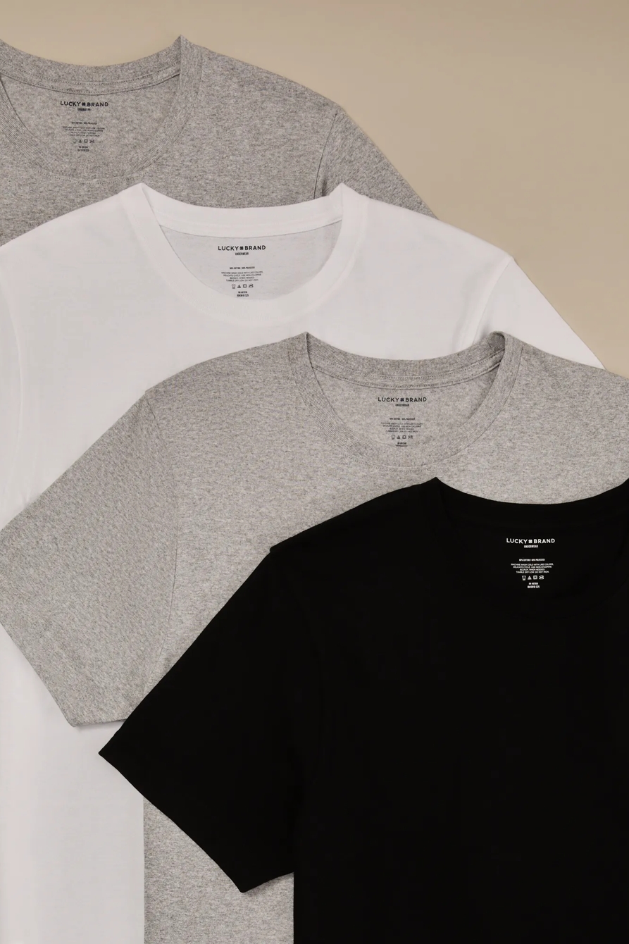 4 PACK CREW TEES, image 2