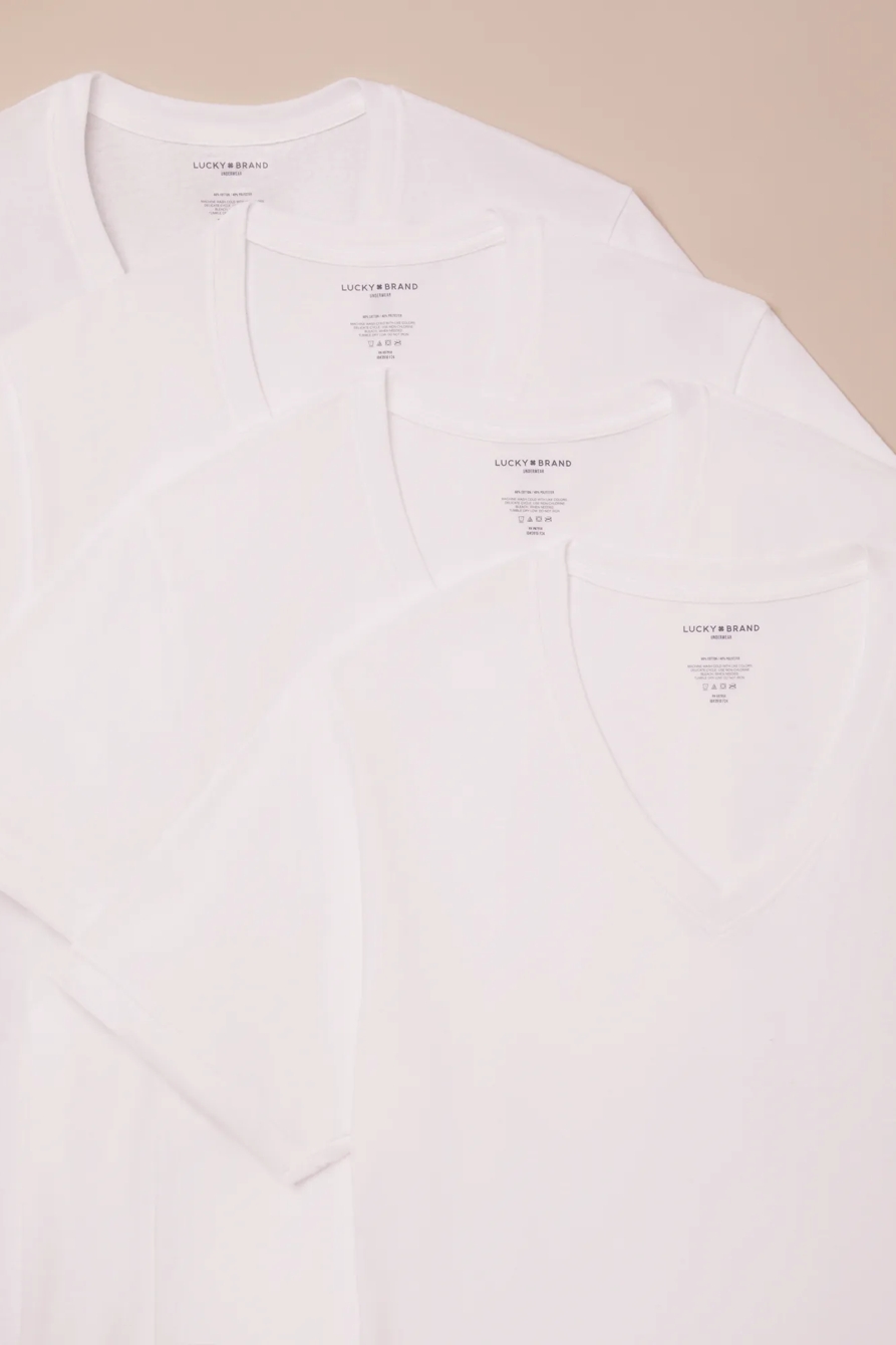 4 PACK V-NECK TEES, image 2