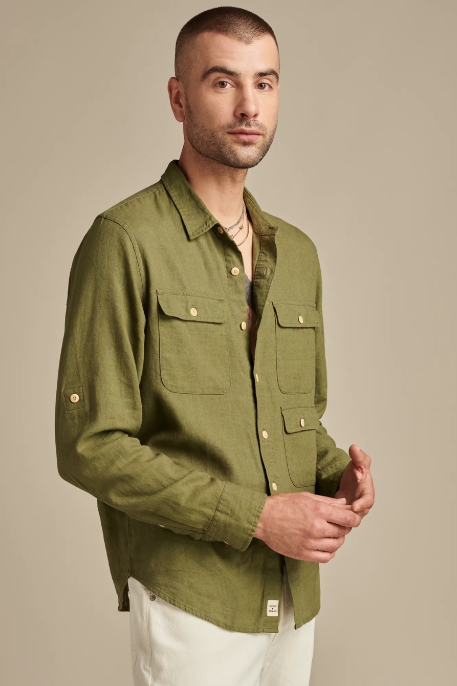 LONG SLEEVE SAFARI SHIRT, image 3