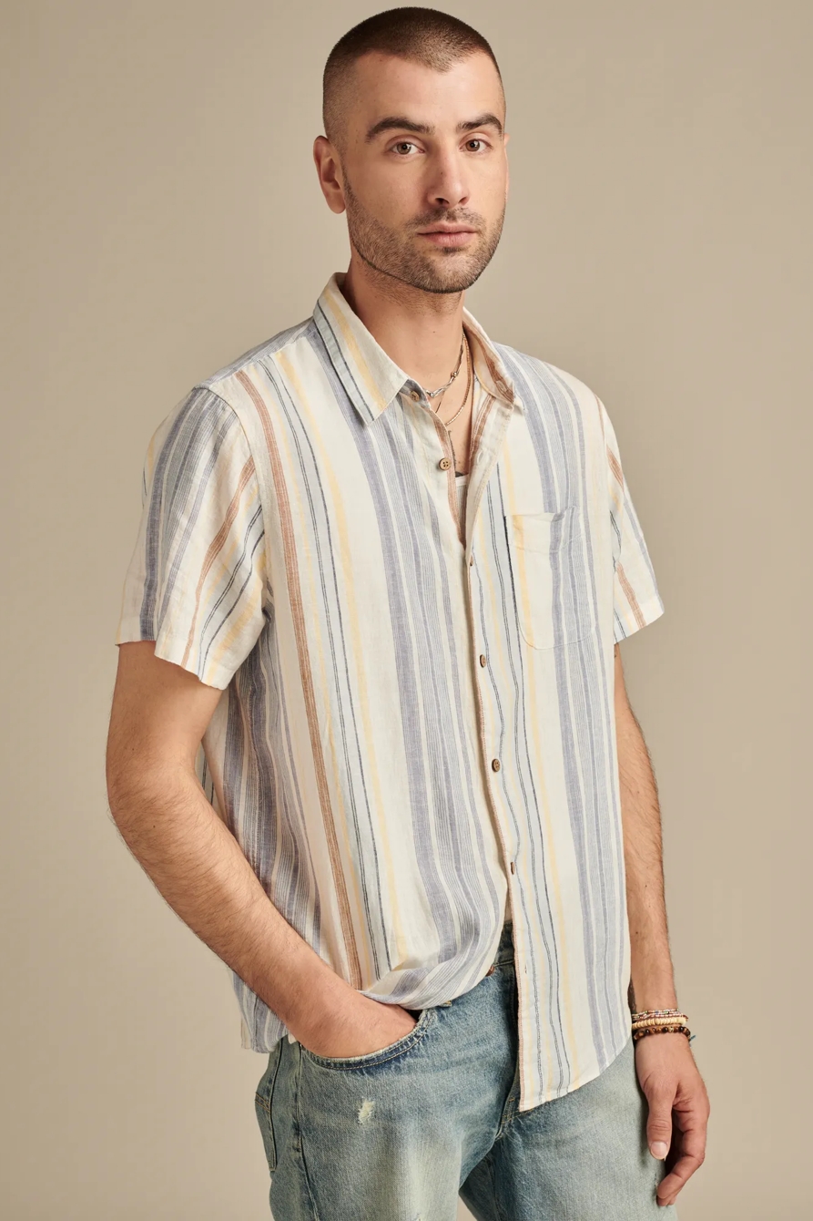 SHORT SLEEVE LINEN SAN GABRIEL SHIRT, image 3