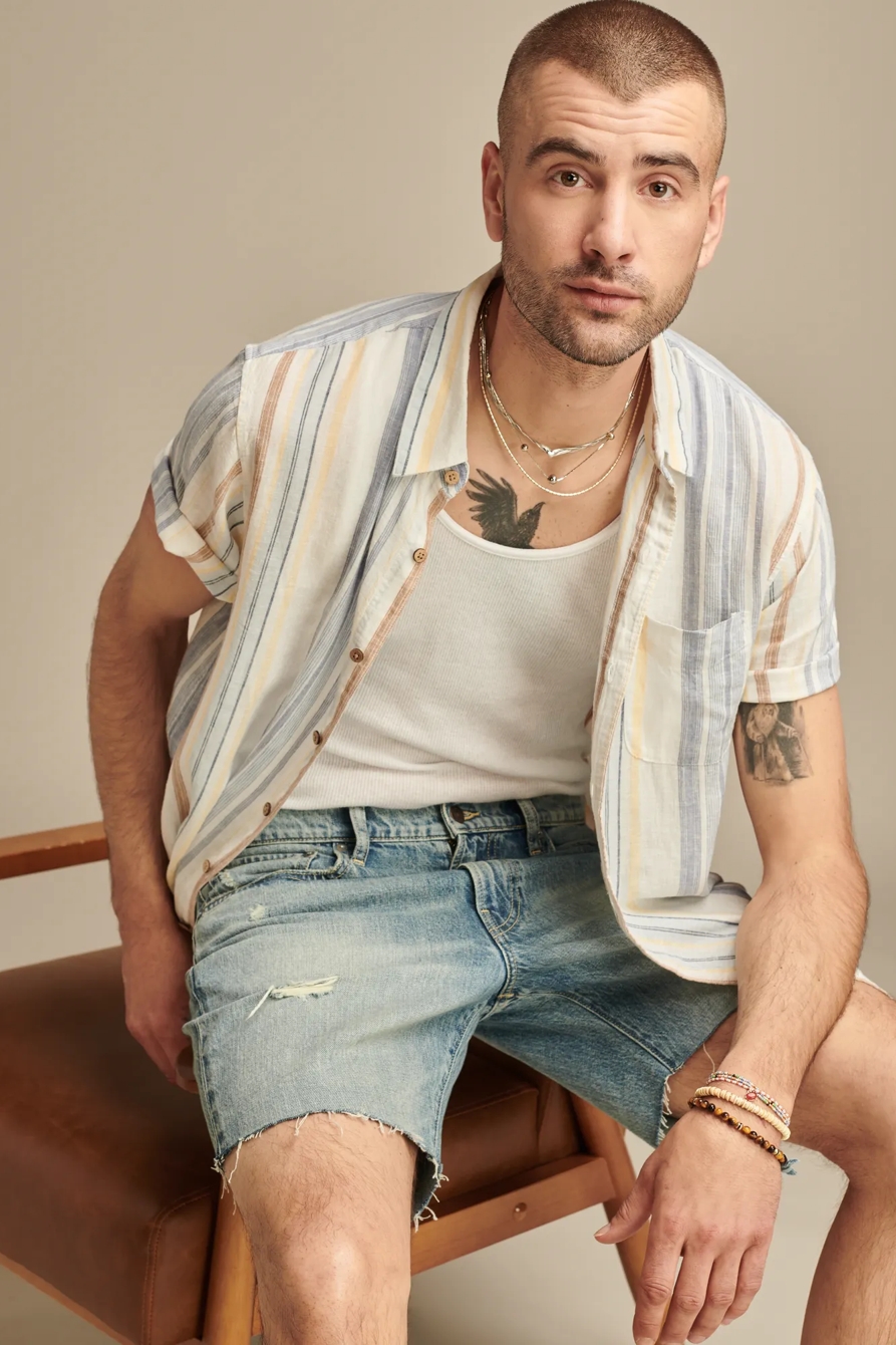 SHORT SLEEVE LINEN SAN GABRIEL SHIRT, image 5