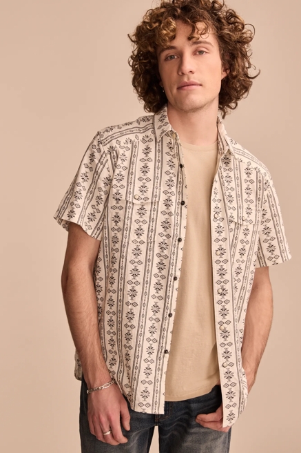 PRINTED WESTERN SHORT SLEEVE SHIRT, image 1