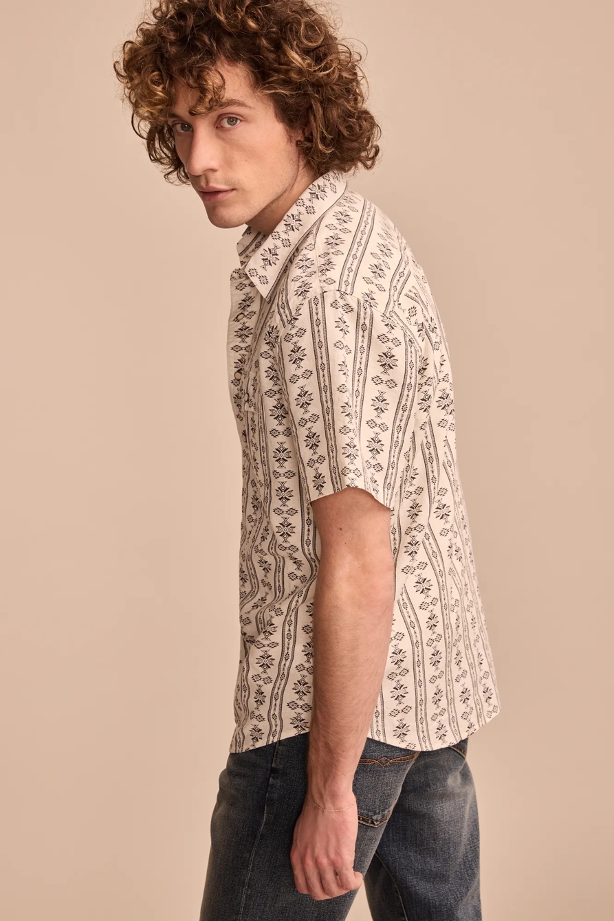 PRINTED WESTERN SHORT SLEEVE SHIRT, image 4