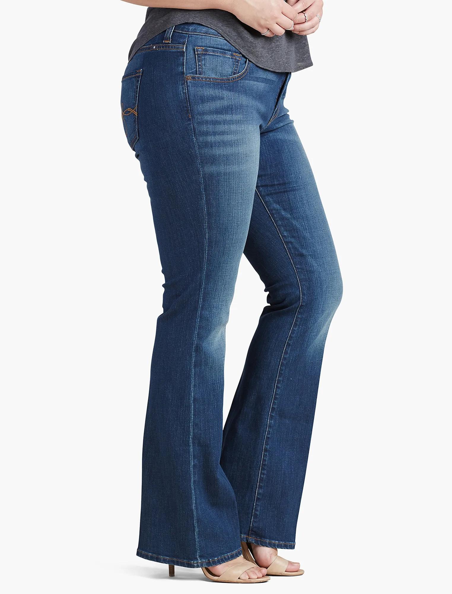 PLUS SIZE GINGER BOOTCUT JEAN IN AMAZONITE, image 2