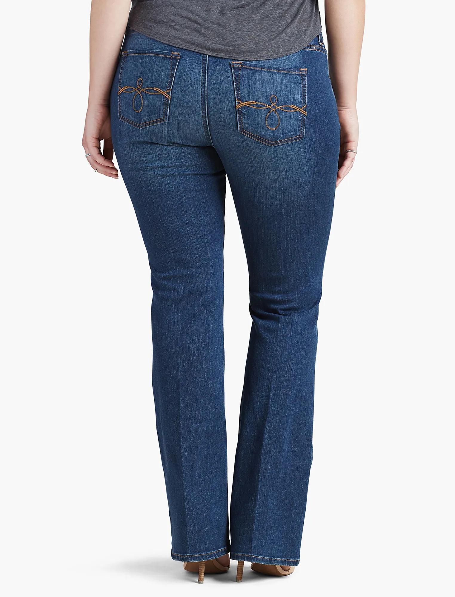PLUS SIZE GINGER BOOTCUT JEAN IN AMAZONITE, image 3