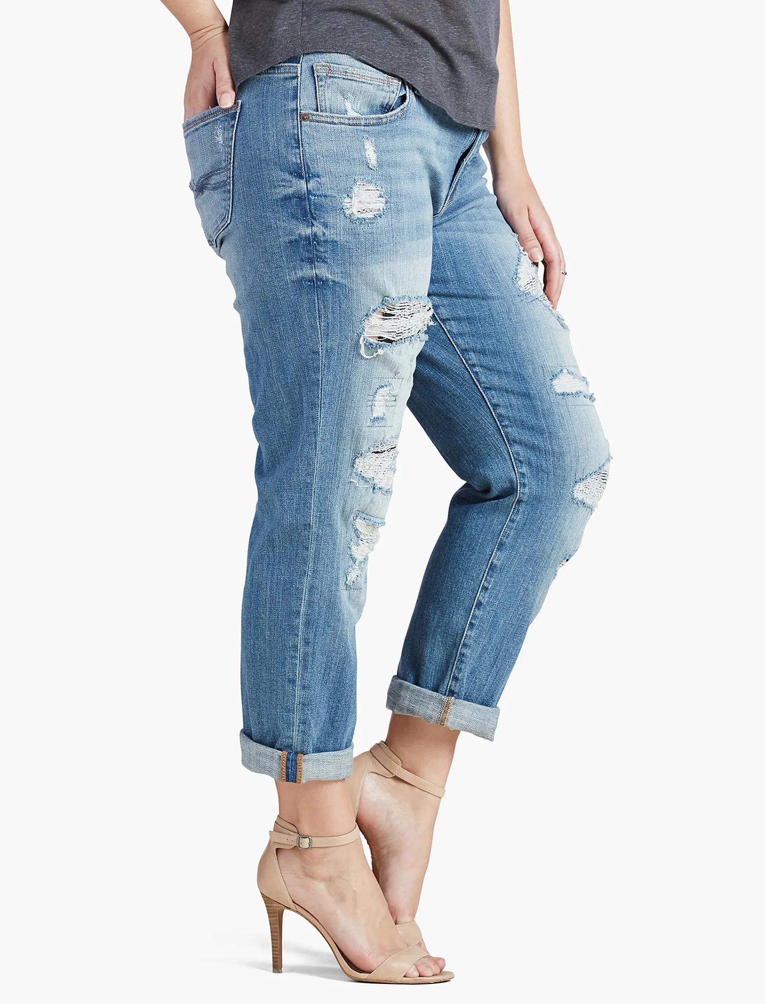PLUS SIZE REESE BOYFRIEND JEAN IN SAN MARCOS, image 2