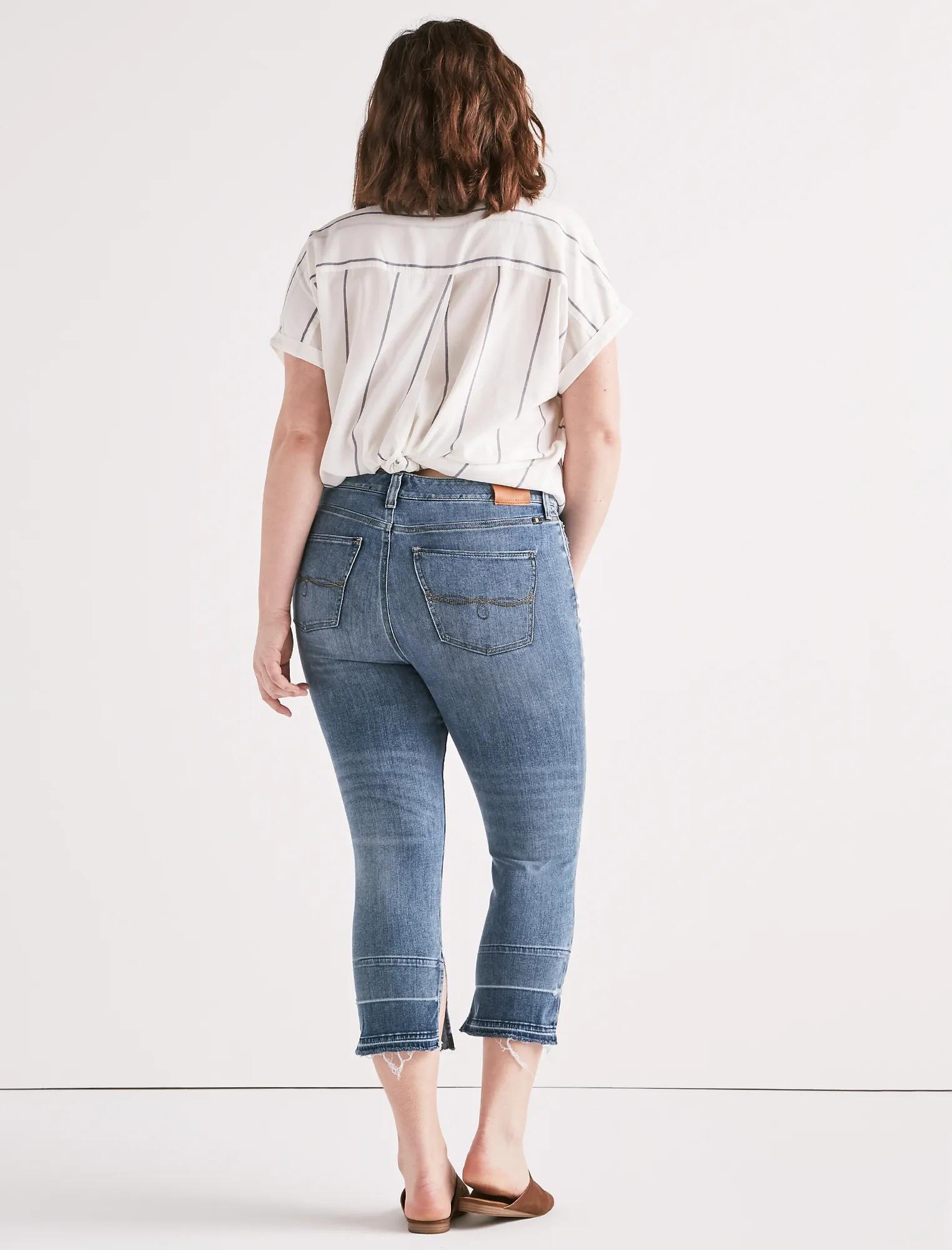 Plus Emma Crop Jean with Fray Hem, image 3