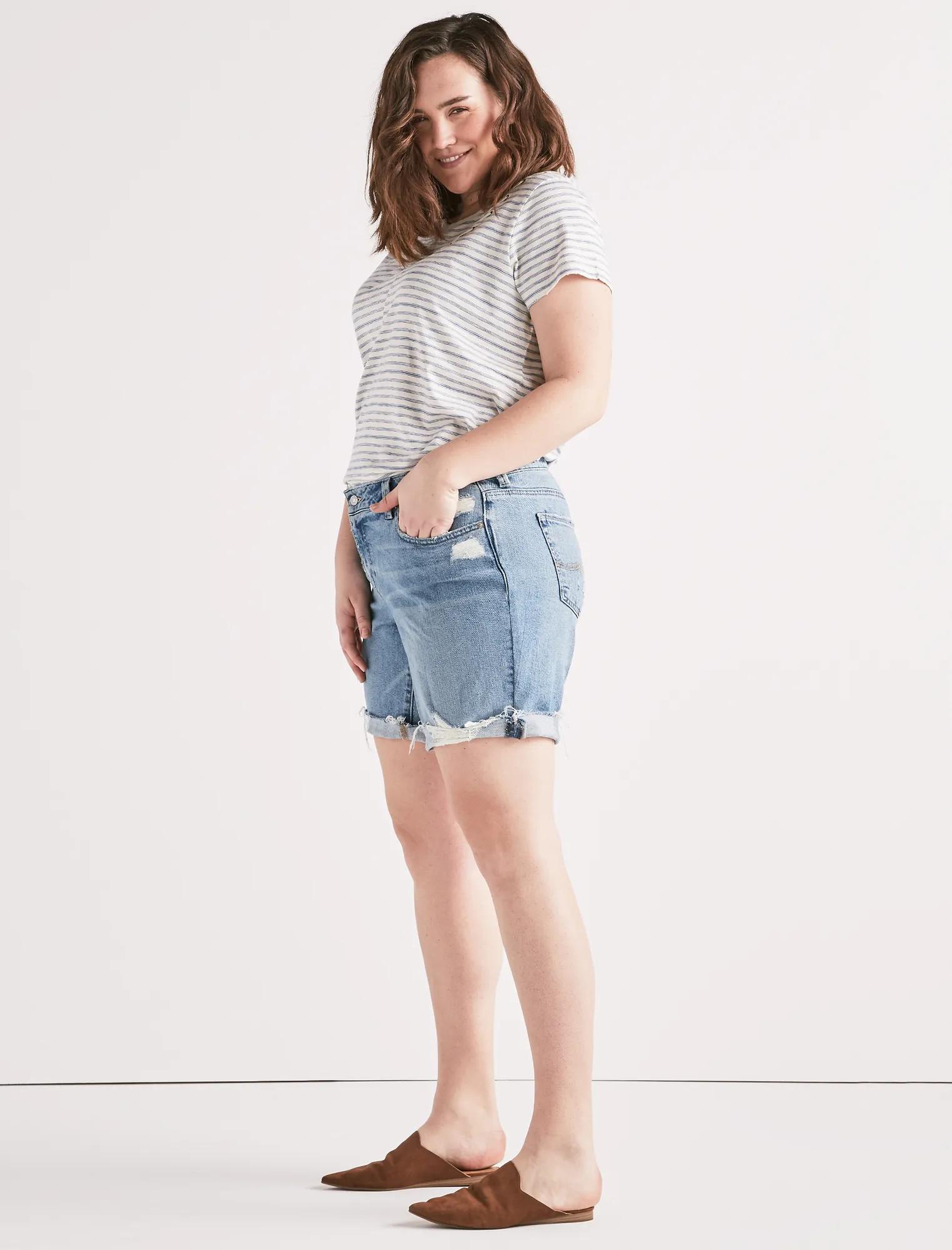 Plus Georgia Roll Up Jean Short, image 2
