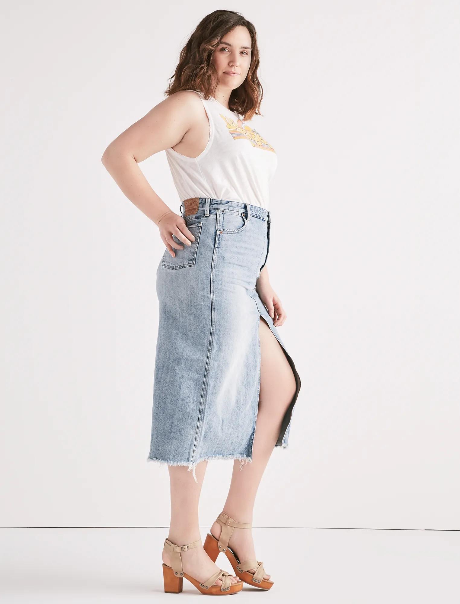 FRONT SLIT SKIRT, image 2